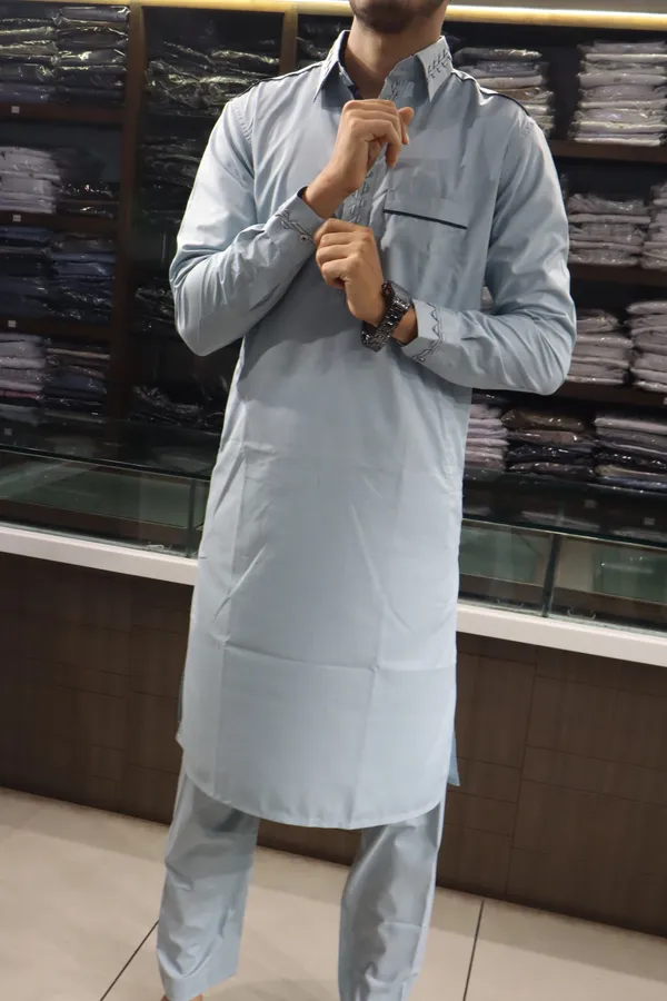 Light_Grey_Giza_Cotton_Kurta_Payjama_For_Men