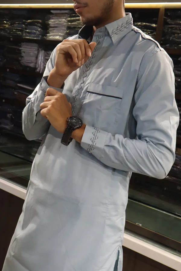 Light_Grey_Giza_Cotton_Kurta_Payjama_For_Men