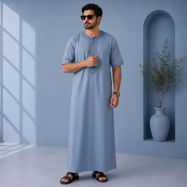 Blue_Spul_Imported_Fabric_Thobe_For_Men