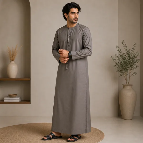 Brown_Vietnam_Fabric_Thobe_For_Men