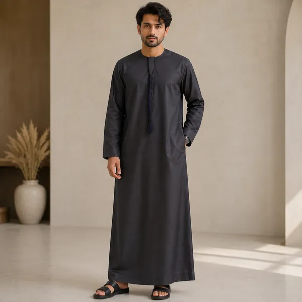 Black_Imported_Vietnam_Fabric_Thobe_For_Men