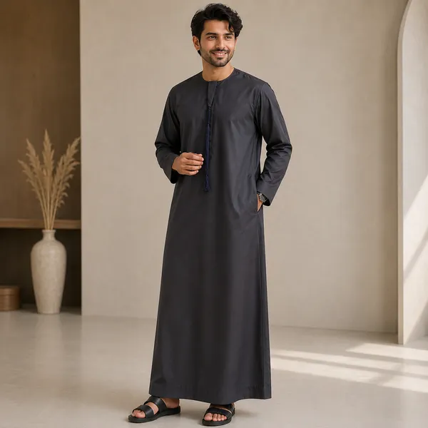 Black_Imported_Vietnam_Fabric_Thobe_For_Men