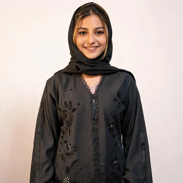 Black_China_Nida_Abaya_With_Scarf_For_Women