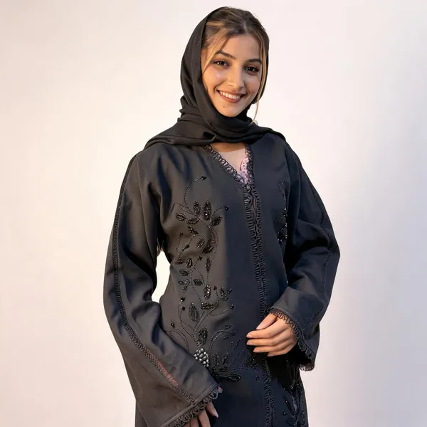 Black_China_Nida_Abaya_With_Scarf_For_Women