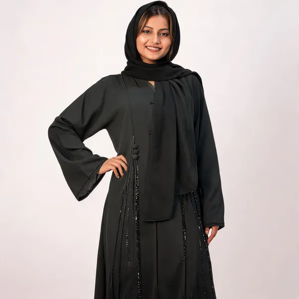 Black_China_Nida_Abaya_With_Scarf_For_Women