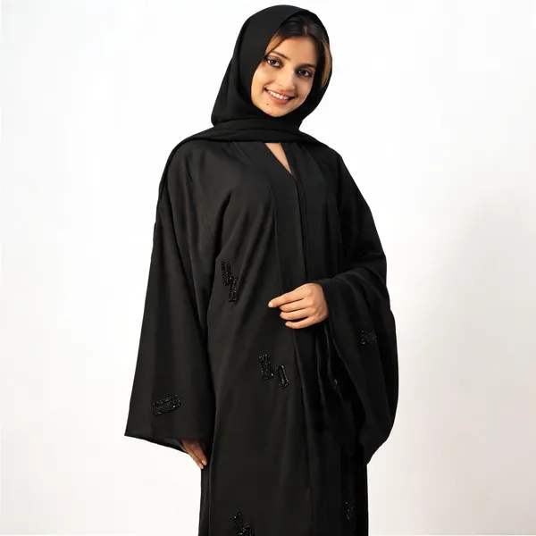 Black_China_Nida_Abaya_With_Scarf_For_Women