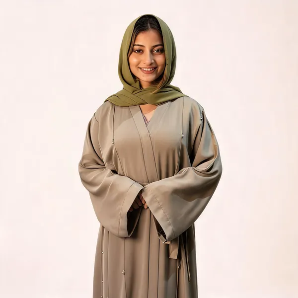 Beige_China_Nida_Abaya_With_Scarf_For_Women