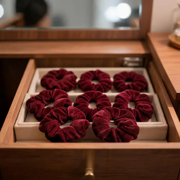 Multicolour_Velvet_Scrunchies_For_Women_-_Pack_Of_6