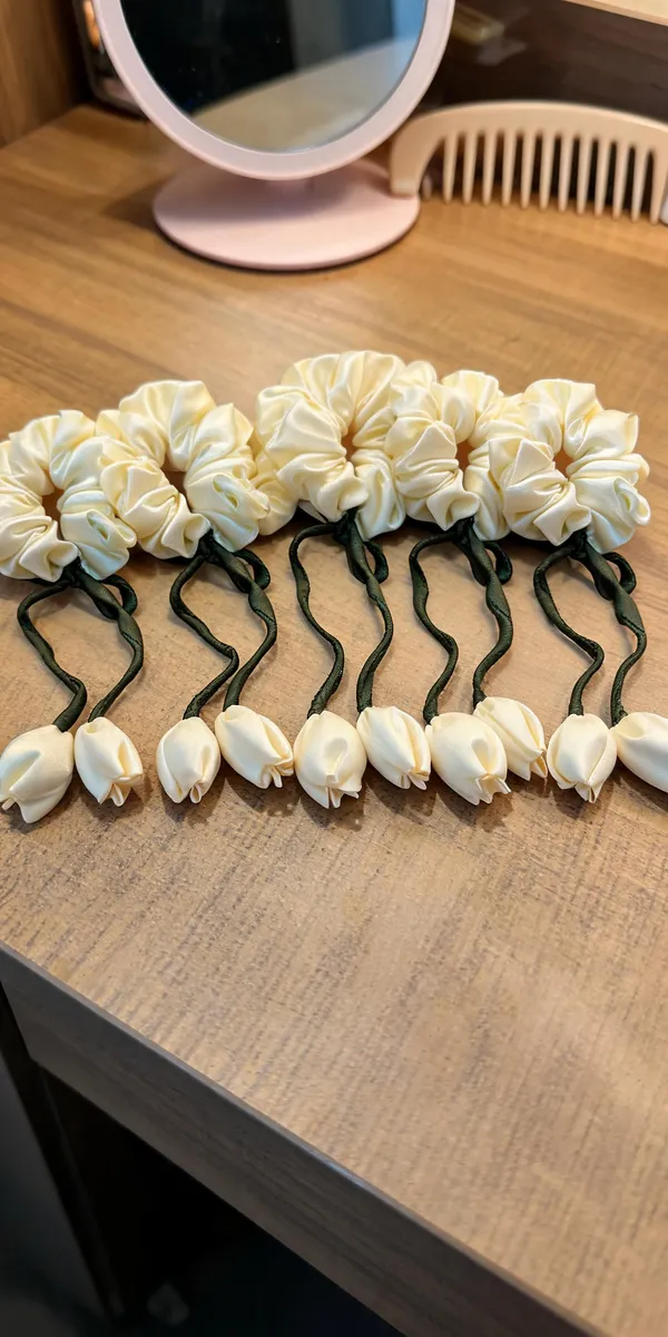 Hurrtale_Multicolour_Tulip_Scrunchies_Satin_Tie_Headband_For_Women_-_Pack_Of_5