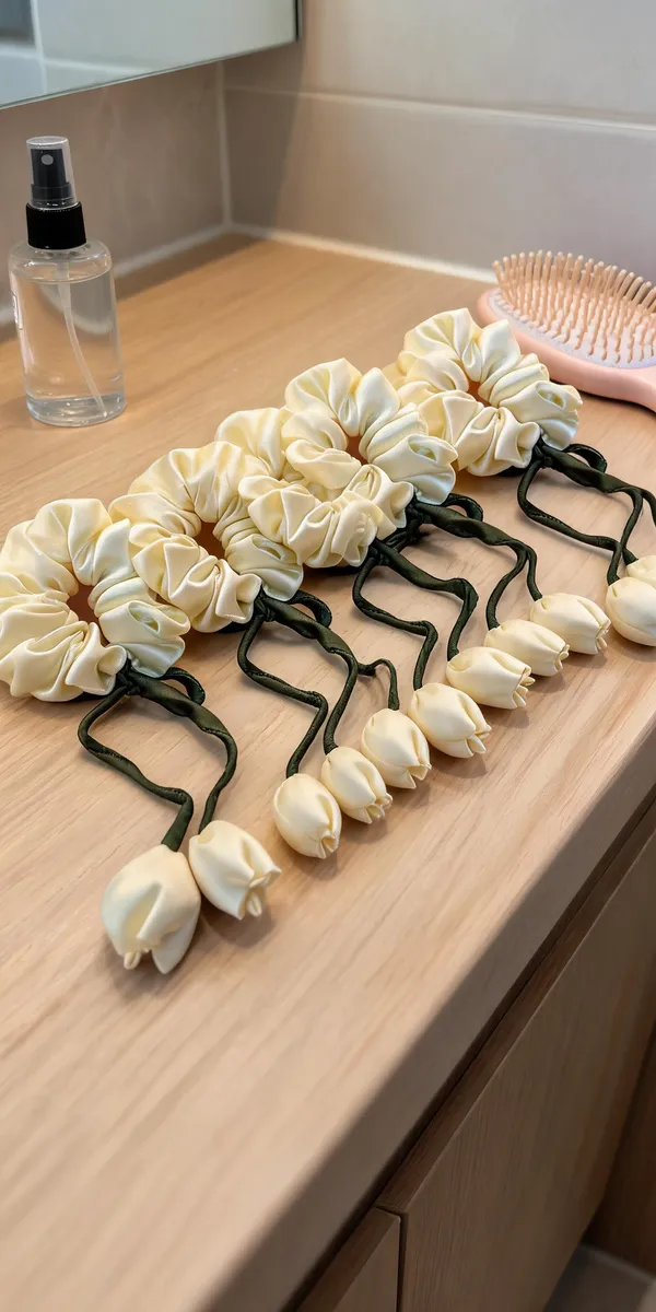 Hurrtale_Multicolour_Tulip_Scrunchies_Satin_Tie_Headband_For_Women_-_Pack_Of_5