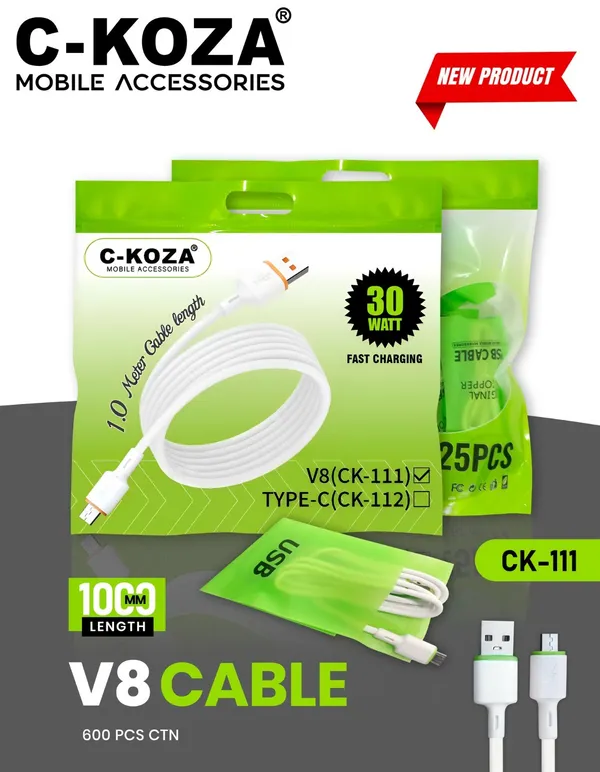 C-Koza_1_Metre_V8_Micro_USB_Fast_Charging_Cable