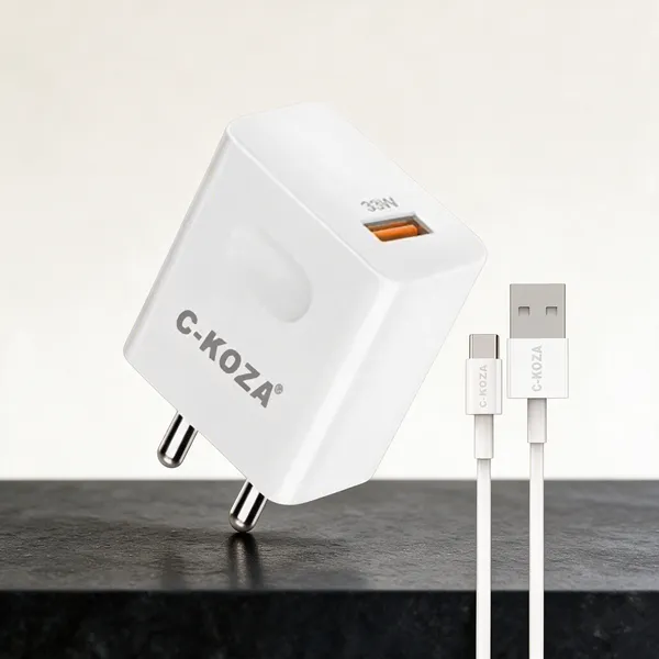 C-Koza_33W_Type-C_Wall_Charger_With_Cable
