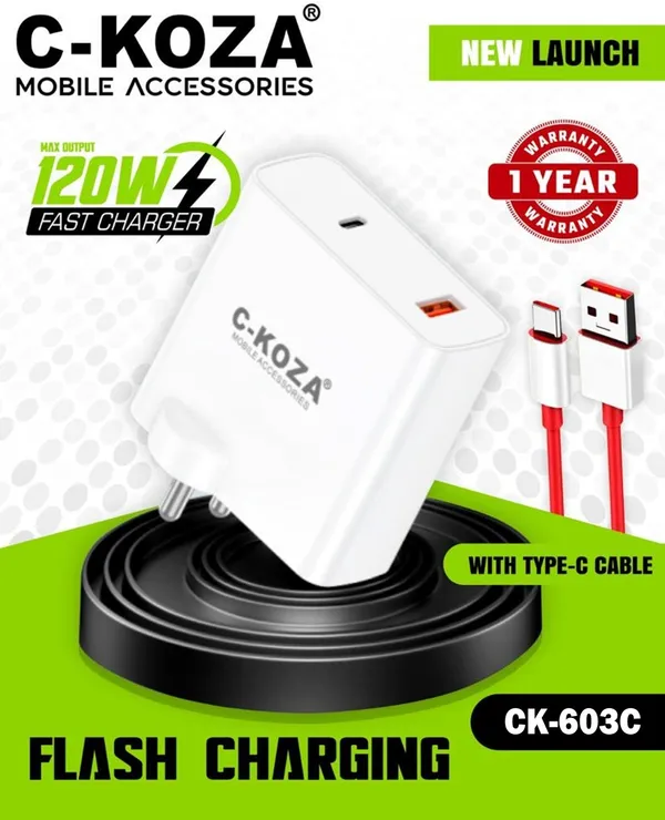 C-Koza_CK-603C_120W_Fast_Charger_With_Type-C_Cable