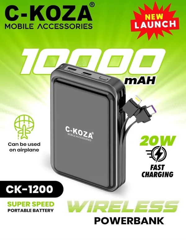 C-Koza_CK-1200_10000mAh_Wireless_Powerbank