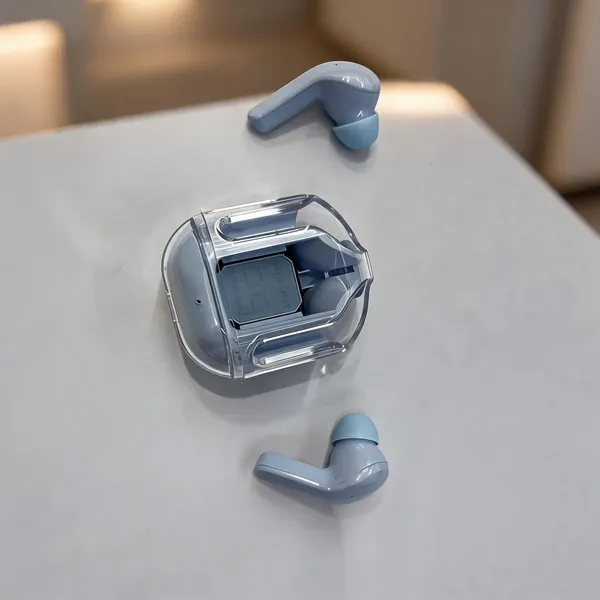 Blue_Wireless_Earbuds_With_Transparent_Charging_Case