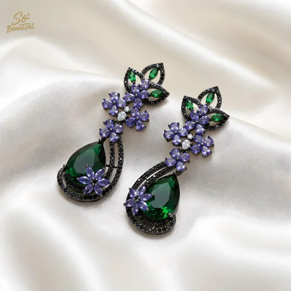 Green_Brass_And_Gold_Plated_Drop_Earrings_For_Women