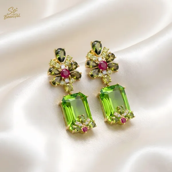 Green_Brass_And_Gold_Plated_Drop_Earrings_For_Women
