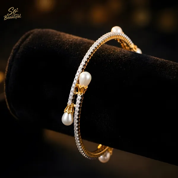 CZ_bangle_with_white_pearl
