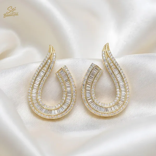 Silver_Brass_And_Gold_Plated_Drop_Earrings_For_Women
