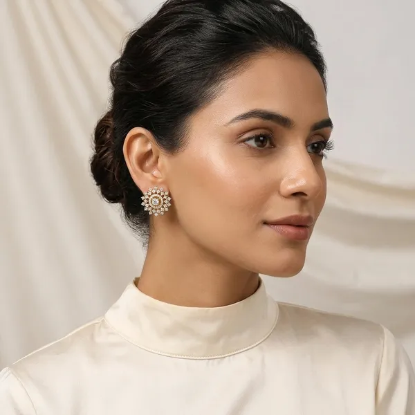 Brass_And_Gold_Plated_Stud_Earrings_For_Women