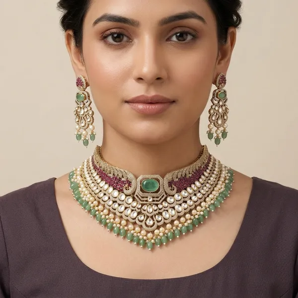 Brass_And_Gold_Plated_Necklace_Set_For_Women