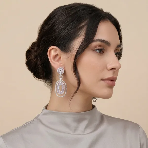Silver_Brass_And_Silver_Plated_Drop_Earrings_For_Women