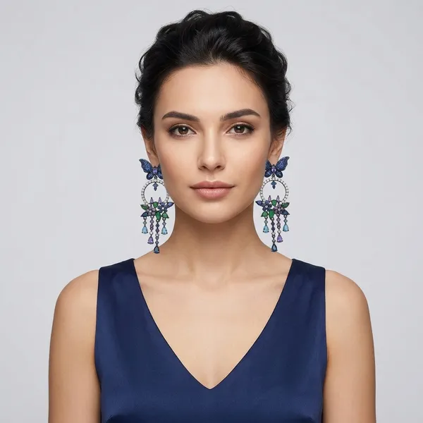 Multicolor_Brass_And_Gold_Plated_Butterfly_Drop_Earrings_For_Women