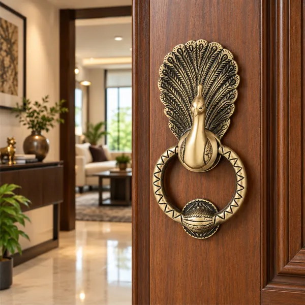 Standard_Peacock_Door_Knocker_Antique_Finish