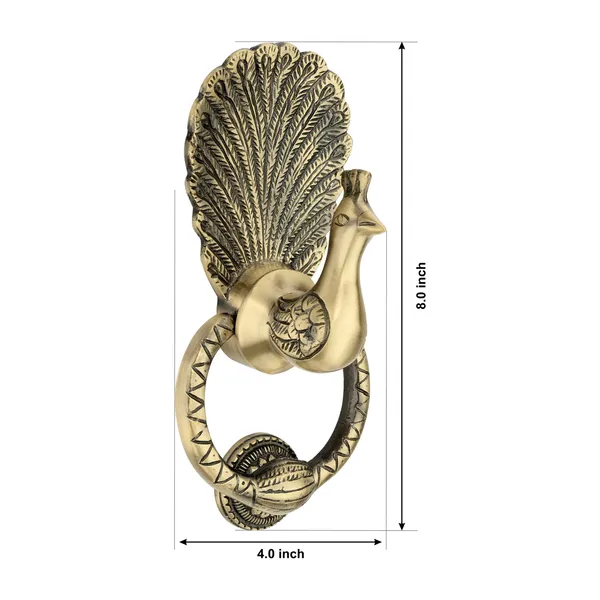 Standard_Peacock_Door_Knocker_Antique_Finish