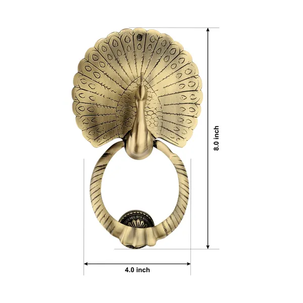 Traditional_Style_Peacock_Door_Knocker_Antique