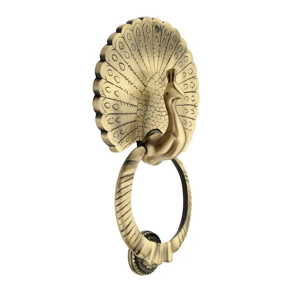 Traditional_Style_Peacock_Door_Knocker_Antique