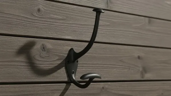 NAVRASS_HARDWARES_Brass_Wall_Mount_Hat_and_Coat_Hook,_Traditional_Style,_(Powder_Coated_Black)