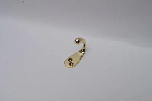 NAVRASS_HARDWARES_Single_Leg_Hook123_–_Lacquered_Brass_–_35gm_Lightweight_Door_&_Window_Latch_–_Durable_Brass_Hook_for_Home_&_Office_Use_