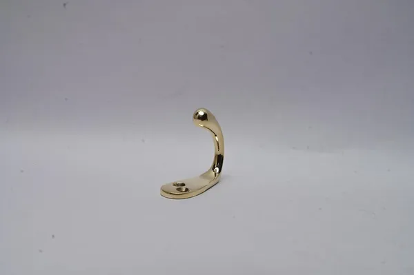 NAVRASS_HARDWARES_Single_Leg_Hook123_–_Lacquered_Brass_–_35gm_Lightweight_Door_&_Window_Latch_–_Durable_Brass_Hook_for_Home_&_Office_Use_