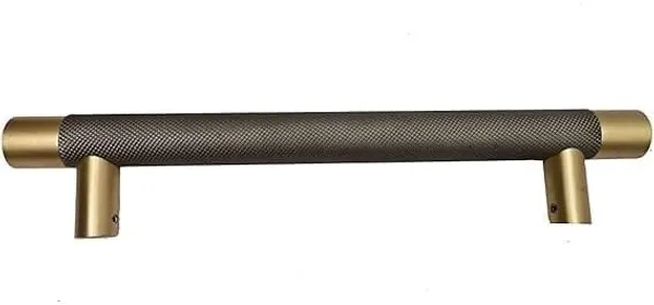 NAVRASS_HARDWARES_12_Inch_T-Bar_Knurled_Door_Handle_–_Antique_Brass_Finish_–_Heavy-Duty_Room_Door_Pull_Handle_–_Modern_Industrial_Style_for_Interior_Doors_