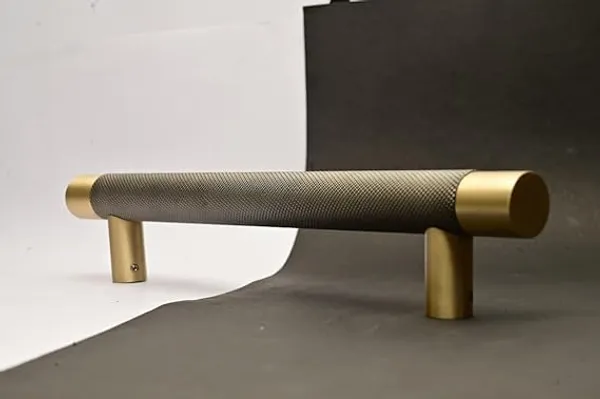 NAVRASS_HARDWARES_12_Inch_T-Bar_Knurled_Door_Handle_–_Antique_Brass_Finish_–_Heavy-Duty_Room_Door_Pull_Handle_–_Modern_Industrial_Style_for_Interior_Doors_