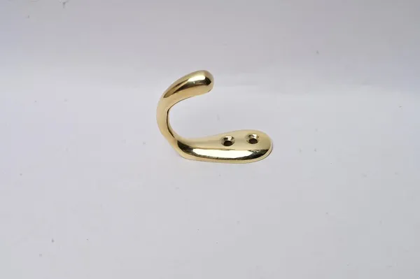 NAVRASS_HARDWARES_Single_Leg_Hook_–_Lacquered_Brass_–_Heavy-Duty_Door_&_Window_Latch_–_43g_–_Durable_Brass_Construction_–_Rust-Resistant