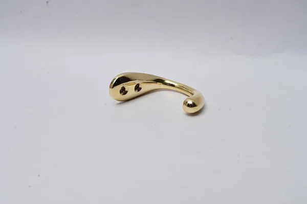 NAVRASS_HARDWARES_Single_Leg_Hook_–_Lacquered_Brass_–_Heavy-Duty_Door_&_Window_Latch_–_43g_–_Durable_Brass_Construction_–_Rust-Resistant