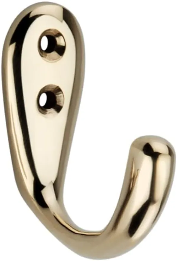 NAVRASS_HARDWARES_Single_Leg_Hook_–_Lacquered_Brass_–_Heavy-Duty_Door_&_Window_Latch_–_43g_–_Durable_Brass_Construction_–_Rust-Resistant