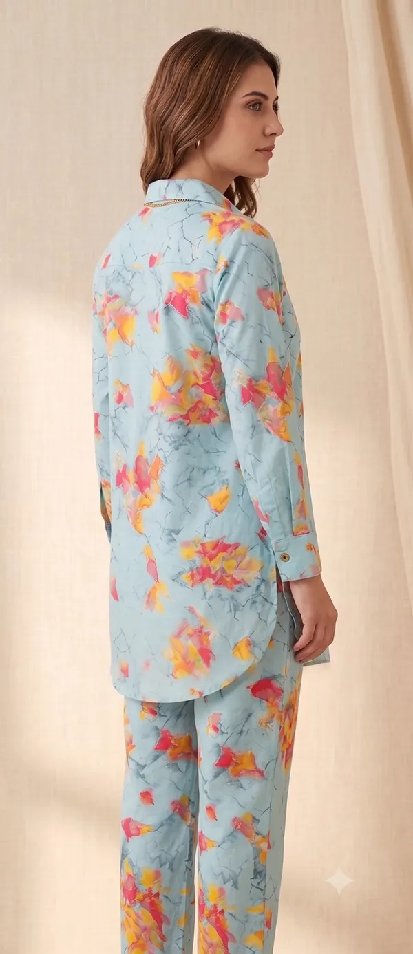 Light_Blue_Printed_Co-Ord_Set_For_Women_&_Girls