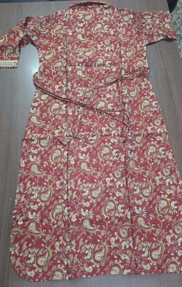 Maroon_Printed_Afghani_kurti_salwar_set_for_Women_&_Girls
