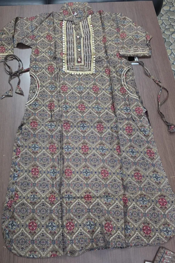 Grey_Printed_Afghani_kurti_salwar_set_for_Women_&_Girls