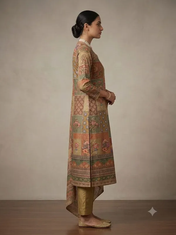 Multicolour_Printed_Kurta_Pnat_Dupatta_Set_for_Women_&_Girls