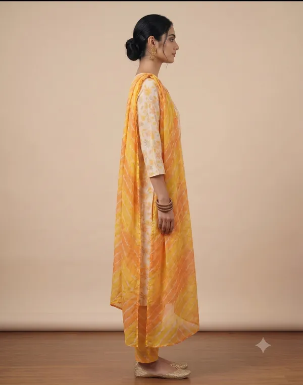 Pastel_Floral_Print_Straight_Kurta_Pant_Set_For_Women