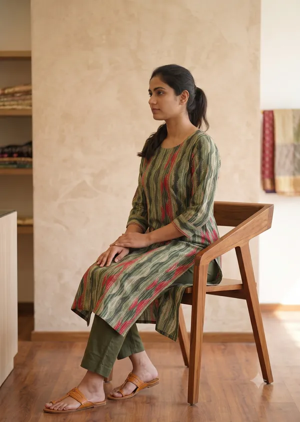 Green_Printed_Straight_Kurta_For_Women_&_Girls