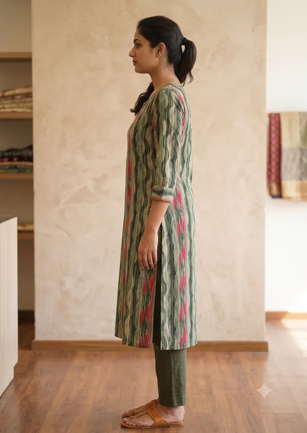 Green_Printed_Straight_Kurta_For_Women_&_Girls