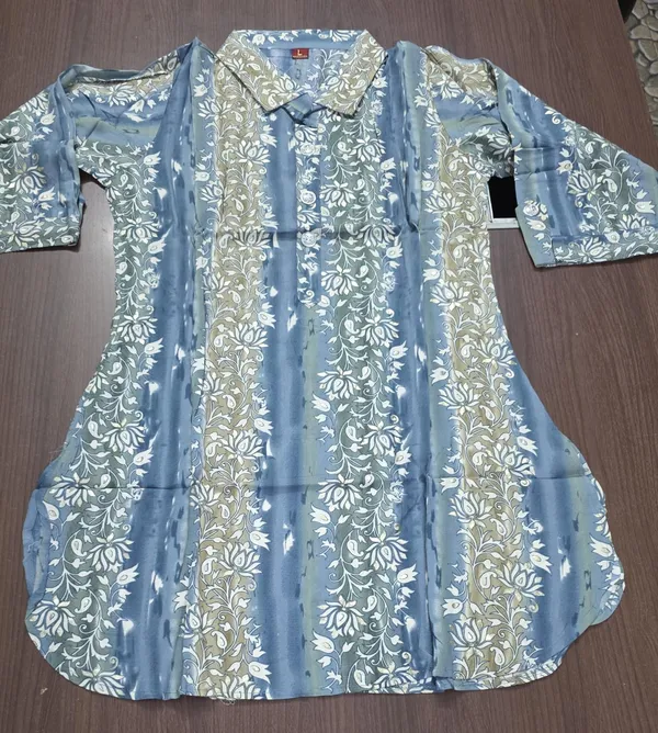 Blue_Floral_Print_Collared_Co-Ord_set_for_Women_&_Girls