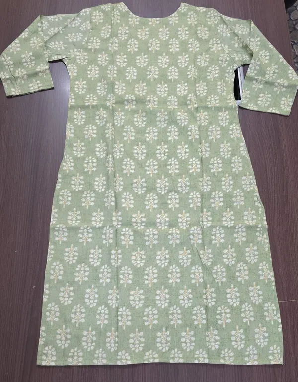 Green_Floral_Straight_Kurta_Pant_set_for_Women_&_Girls