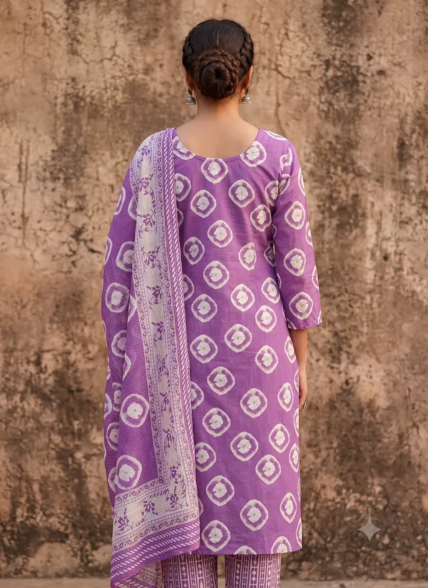 Purple_Rayon_Printed_Straight_Kurta_Pant_Set_For_Women_&_Girls