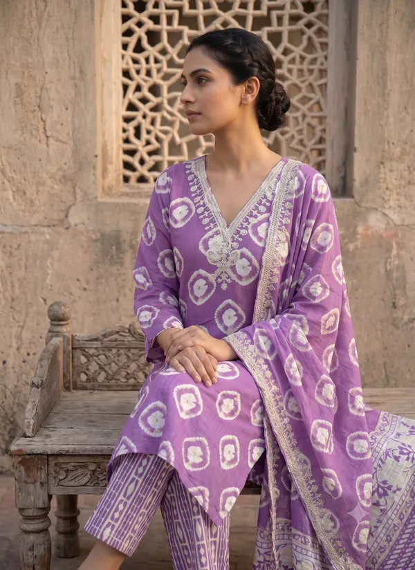 Purple_Rayon_Printed_Straight_Kurta_Pant_Set_For_Women_&_Girls